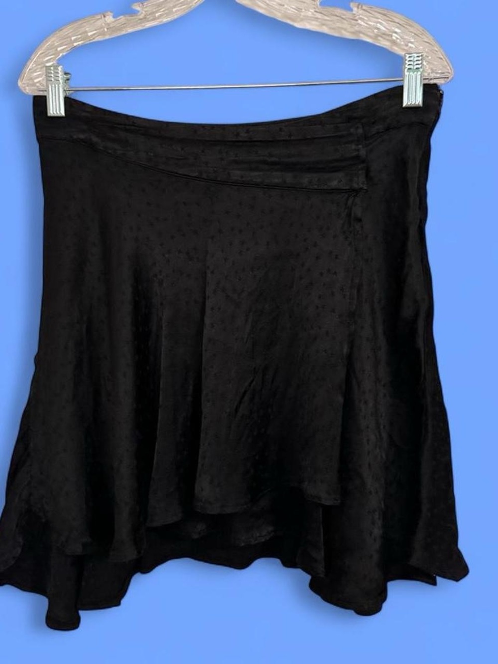 Free People Black Mini A-Line Skirt